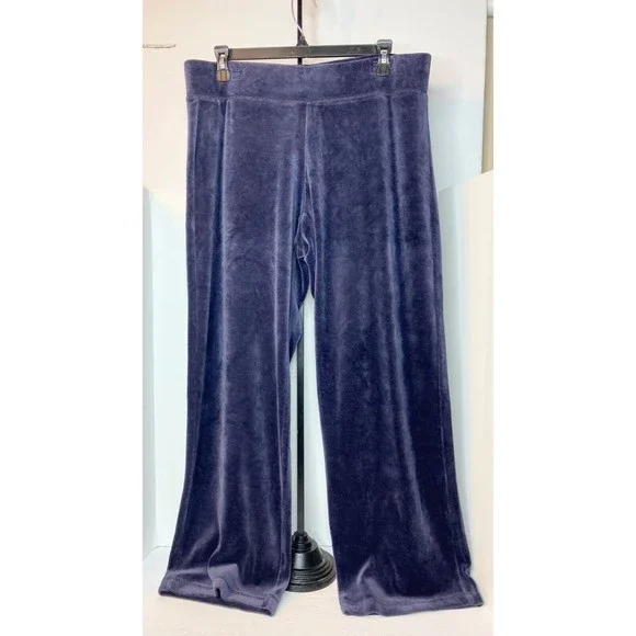 Talbots Pants Jumpsuits Womens Vtg Blue Velvet Onque Casual